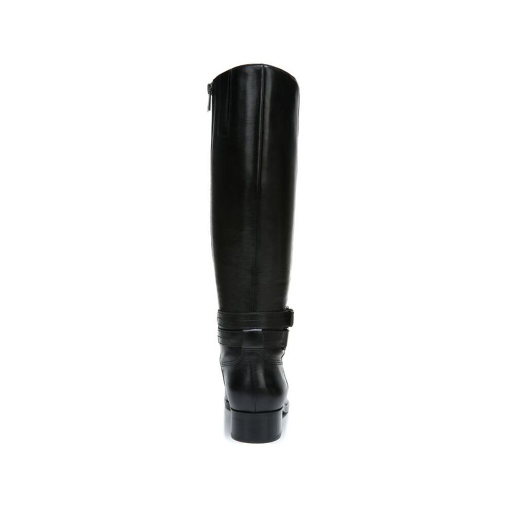 NATURALIZER SHOE Womens Black Stacked Heel Zip-Up Leather Dress Boots 4 M WC - Picture 2 of 3